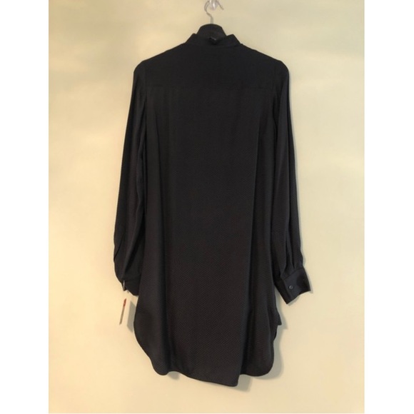 See by Chloe Silk Dot Print Long Sleeve Shirt Dress Size 4 NEW - Picture 3 of 7